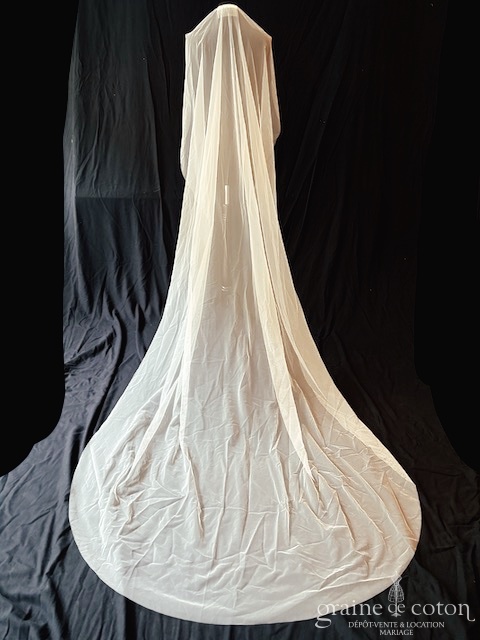 Madame a dit oui - Voile long de 250 cm en tulle brut fluide - robe de mariée