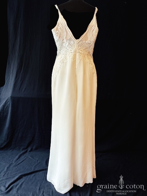 White Boutik - Combinaison Ginatta - robe de mariée