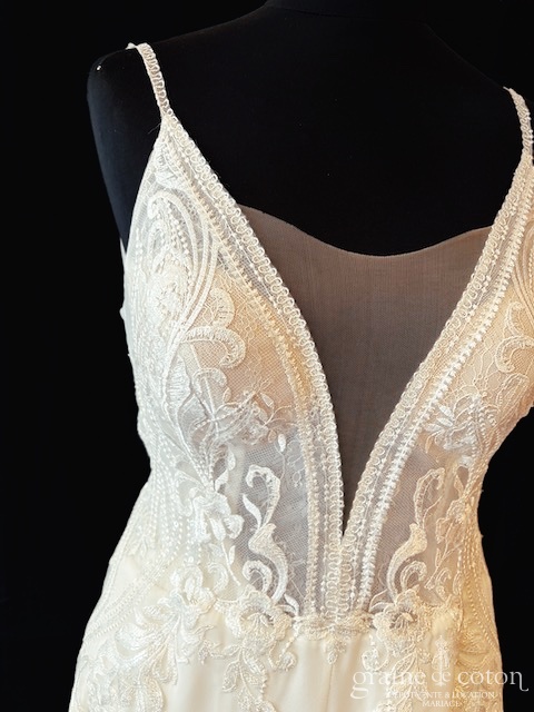 White Boutik - Combinaison Ginatta - robe de mariée