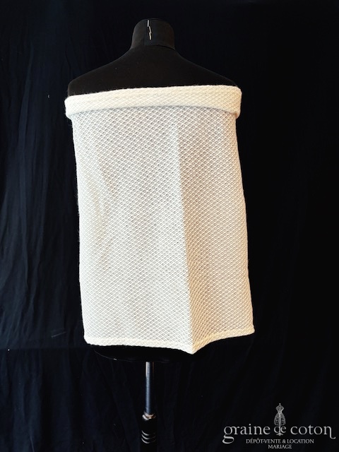 Maison Claire Joly - Châle étole en mohair crème - robe de mariée