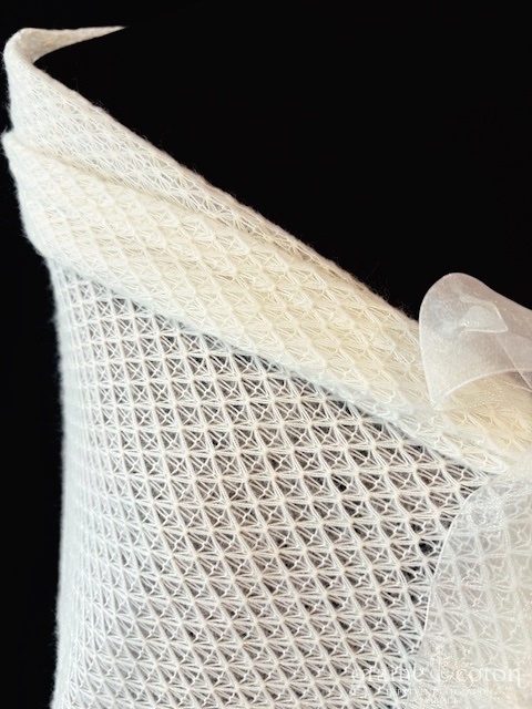 Maison Claire Joly - Châle étole en mohair crème - robe de mariée