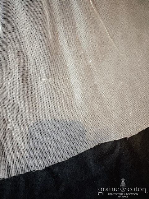 Maison Floret - Voile long de 250 cm en tulle fluide bords bruts - robe de mariée