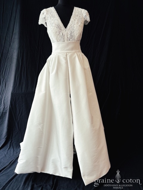 Réf. 6802 - Jesus Peiro - Mod&egrave;le 2344 - Robes de mari&eacute;e - Graine de coton - Dépôt-vente et location de robes de mariée à Paris