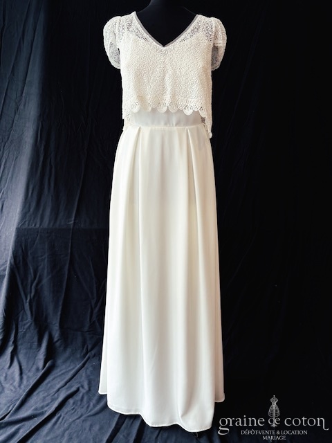 Réf. 6804 - Rembo Styling by Victoire Vermeulen - robe Cassandra et top Eliade - Robes de mari&eacute;e - Graine de coton - Dépôt-vente et location de robes de mariée à Paris