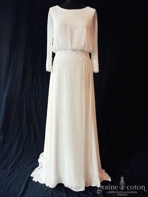 Réf. 6808 - Alma Novia - Maelia - Robes de mari&eacute;e - Graine de coton - Dépôt-vente et location de robes de mariée à Paris