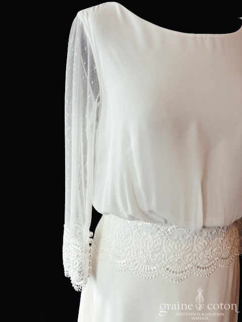 Réf. 6808 - Alma Novia - Maelia - Robes de mari&eacute;e - Graine de coton - Dépôt-vente et location de robes de mariée à Paris