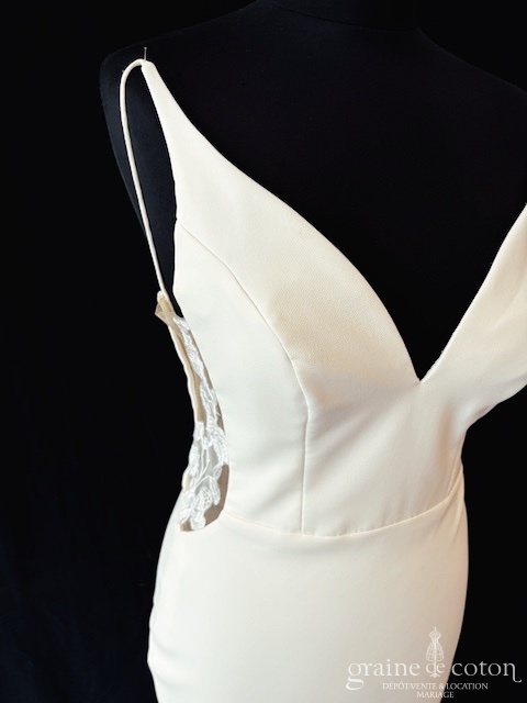 Réf. 6809 - Justin Alexander - Sasha - Robes de mari&eacute;e - Graine de coton - Dépôt-vente et location de robes de mariée à Paris