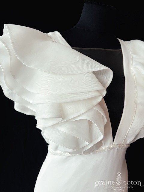 Réf. 6811 - Atelier Pronovias - Woolf - Robes de mari&eacute;e - Graine de coton - Dépôt-vente et location de robes de mariée à Paris