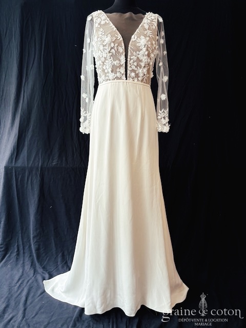 Réf. 6815 - Elise Martimort - Agathe - Robes de mari&eacute;e - Graine de coton - Dépôt-vente et location de robes de mariée à Paris
