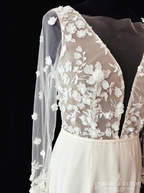 Réf. 6815 - Elise Martimort - Agathe - Robes de mari&eacute;e - Graine de coton - Dépôt-vente et location de robes de mariée à Paris