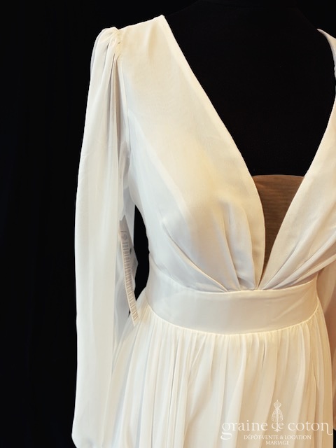 Réf. 6816 - Bianco Evento - Juliana - Robes de mari&eacute;e - Graine de coton - Dépôt-vente et location de robes de mariée à Paris