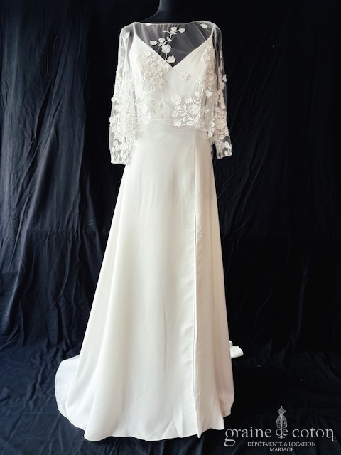 Réf. 6817 - Bianco Evento - Adelina - Robes de mari&eacute;e - Graine de coton - Dépôt-vente et location de robes de mariée à Paris