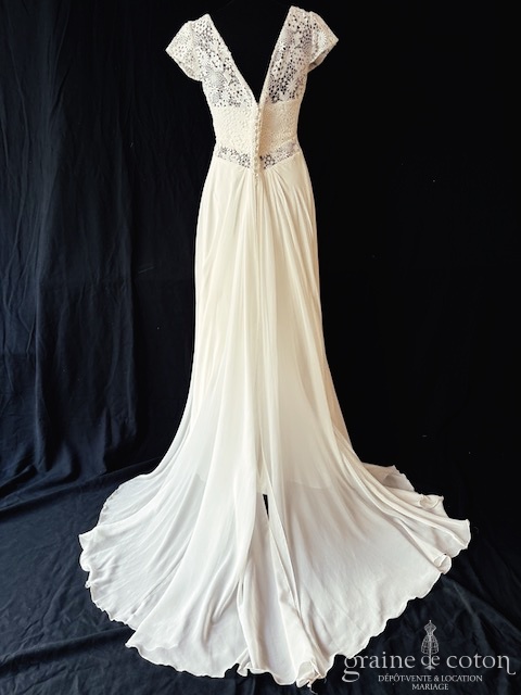 Réf. 6824 - Rembo Styling - Inez - Robes de mari&eacute;e - Graine de coton - Dépôt-vente et location de robes de mariée à Paris