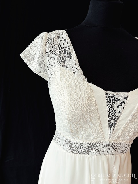 Réf. 6824 - Rembo Styling - Inez - Robes de mari&eacute;e - Graine de coton - Dépôt-vente et location de robes de mariée à Paris