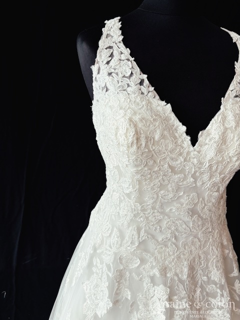 Réf. 6829 - Adriana Alier - Zilia - Robes de mari&eacute;e - Graine de coton - Dépôt-vente et location de robes de mariée à Paris
