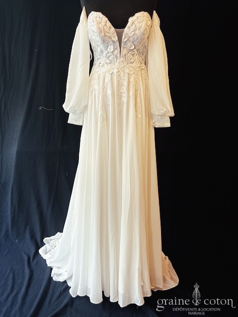 Réf. 6831 - Luna Novias - Thalyse - Robes de mari&eacute;e - Graine de coton - Dépôt-vente et location de robes de mariée à Paris