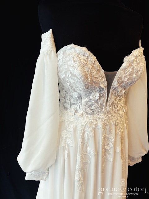 Réf. 6831 - Luna Novias - Thalyse - Robes de mari&eacute;e - Graine de coton - Dépôt-vente et location de robes de mariée à Paris
