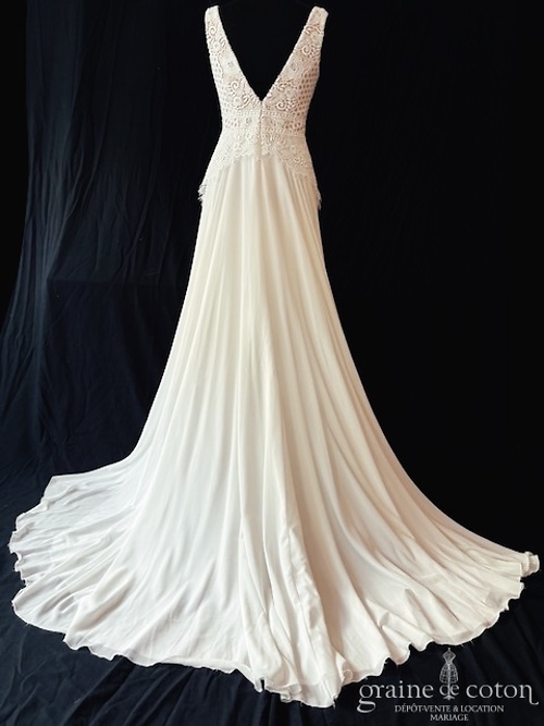 Réf. 6845 - Herv&eacute; Mariage - Vonnas - Robes de mari&eacute;e - Graine de coton - Dépôt-vente et location de robes de mariée à Paris