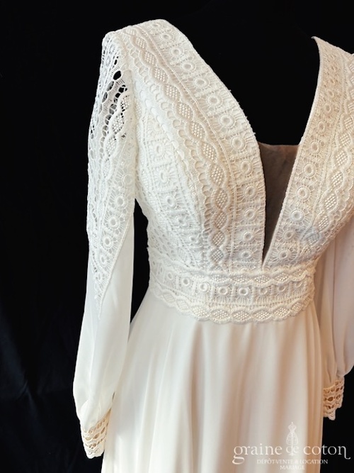 Réf. 6847 - Paul et Nathalie - Milano - Robes de mari&eacute;e - Graine de coton - Dépôt-vente et location de robes de mariée à Paris
