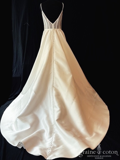 Réf. 6851 - Lammari Couture - Aline - Robes de mari&eacute;e - Graine de coton - Dépôt-vente et location de robes de mariée à Paris
