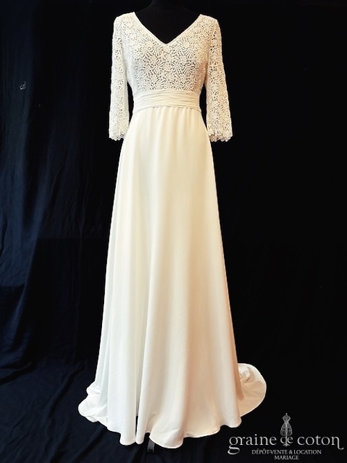 Réf. 6852 - Oksana Kokhan - Alexia - Robes de mari&eacute;e - Graine de coton - Dépôt-vente et location de robes de mariée à Paris