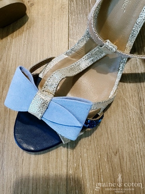 Réf. 6855 - Dessine-moi un soulier - Sandales Chlo&eacute; - Accessoires de mari&eacute;e - Graine de coton - Dépôt-vente et location de robes de mariée à Paris