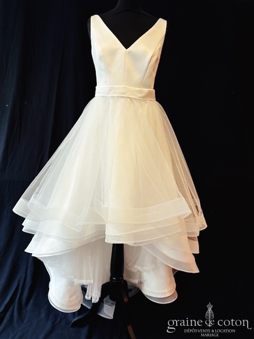 Réf. 6858 - Atelier Emelia - Abricot - Robes de mari&eacute;e - Graine de coton - Dépôt-vente et location de robes de mariée à Paris