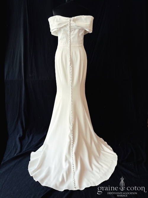 Réf. 6863 - Justin Alexander - Kori - Robes de mari&eacute;e - Graine de coton - Dépôt-vente et location de robes de mariée à Paris