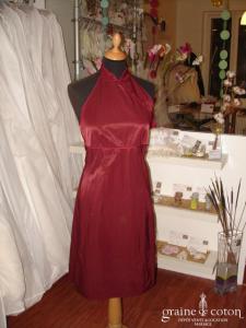 Les filles à la Vanille - Robe courte aubergine