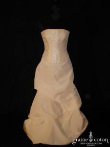 Cymbeline - Robe deux pièces ivoire et moirée