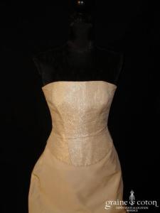 Cymbeline - Robe deux pièces ivoire et moirée