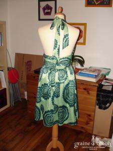 Manoukian - Robe dos nue verte