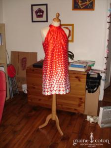 Sinéquanone - Robe tunique rouge et blanche