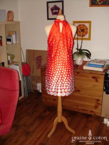 Sinéquanone - Robe tunique rouge et blanche