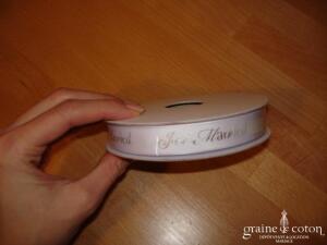 Rouleau de ruban gros grain blanc 