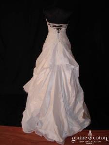 Cymbeline - Robe deux pièces blanche en taffetas et dentelle