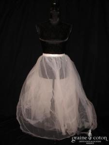 Jupon en tulle blanc avec 