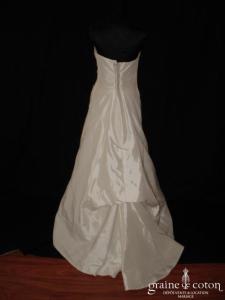 Mariées d'Elodie - Robe une pièce en taffetas ivoire