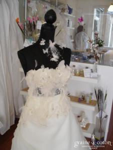 Jacques Gautier - Robe deux pièces papillons