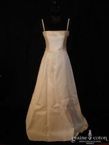 Cymbeline - Robe en mikado ivoire