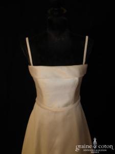 Cymbeline - Robe en mikado ivoire