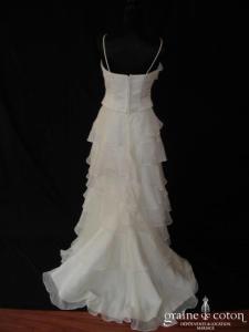 Bella - Robe deux pièces en organza ivoire