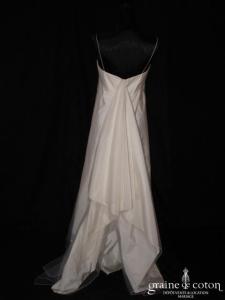 Paule Ka - Robe une pièce en organza ivoire