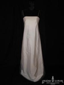 Paule Ka - Robe une pièce en organza ivoire