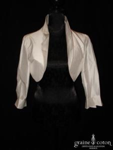 Fiorella - Boléro en soie sauvage manches 3/4