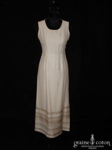 Caroll - Robe mi longue ivoire