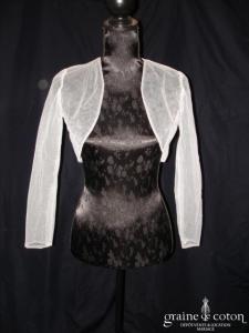 Boléro en tulle ivoire