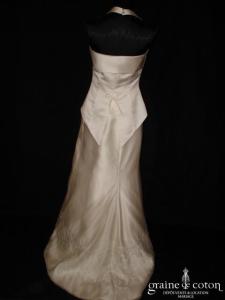 Linéa Raffaëlli - Robe deux pièces en organza de soie et satin de soie ivoire