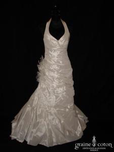 Linéa Raffaëlli - Robe une pièce en taffetas ivoire