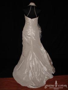 Linéa Raffaëlli - Robe une pièce en taffetas ivoire